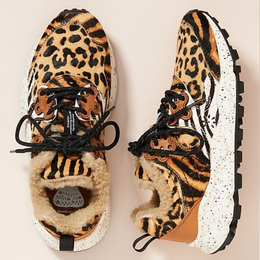 Anthropologie × Flower Mountain Animal- Printed Sneakers